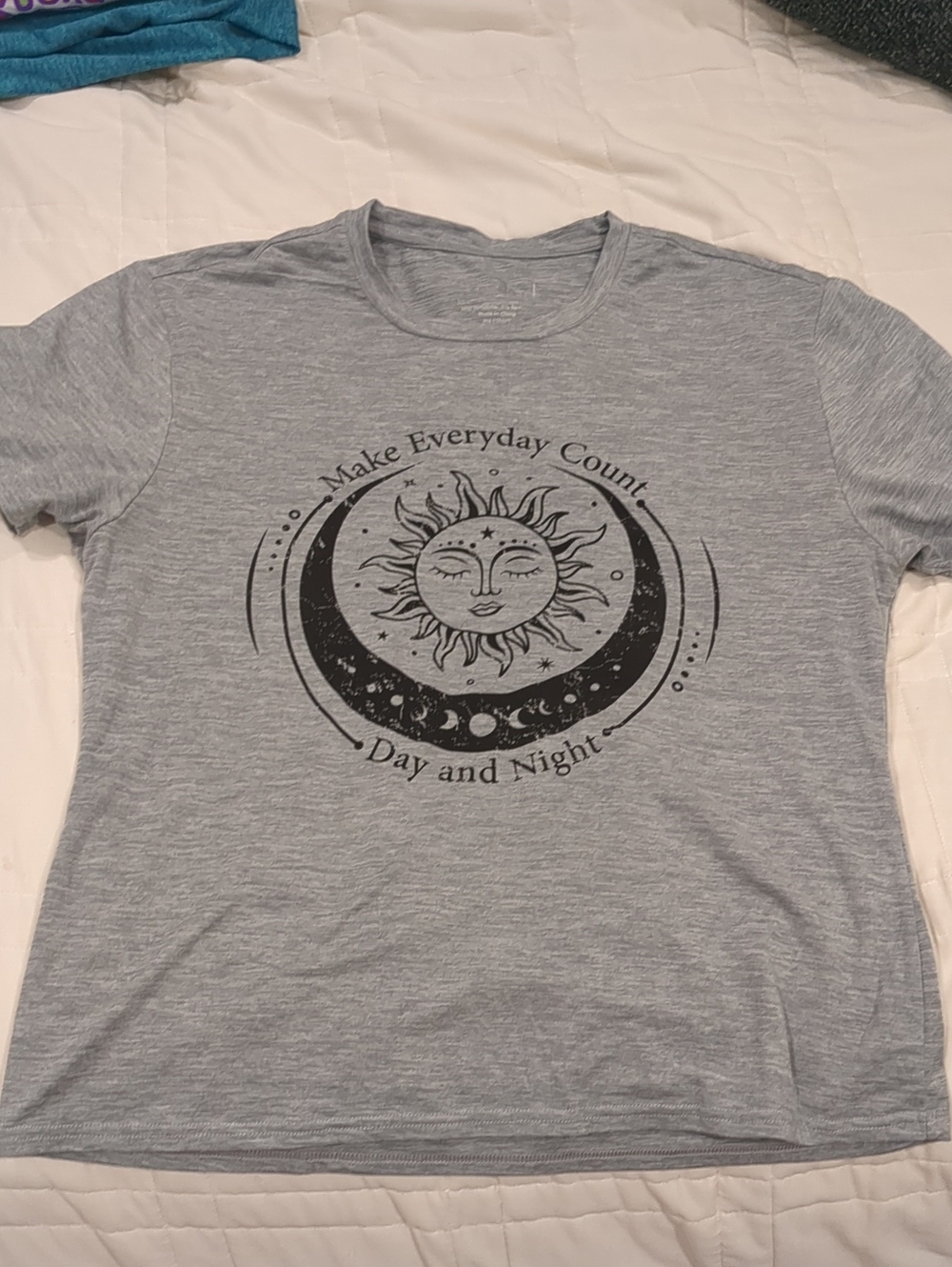 Kensie Heather Gray Logo Tee - Gray